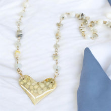 Necklace with fossilsed coral