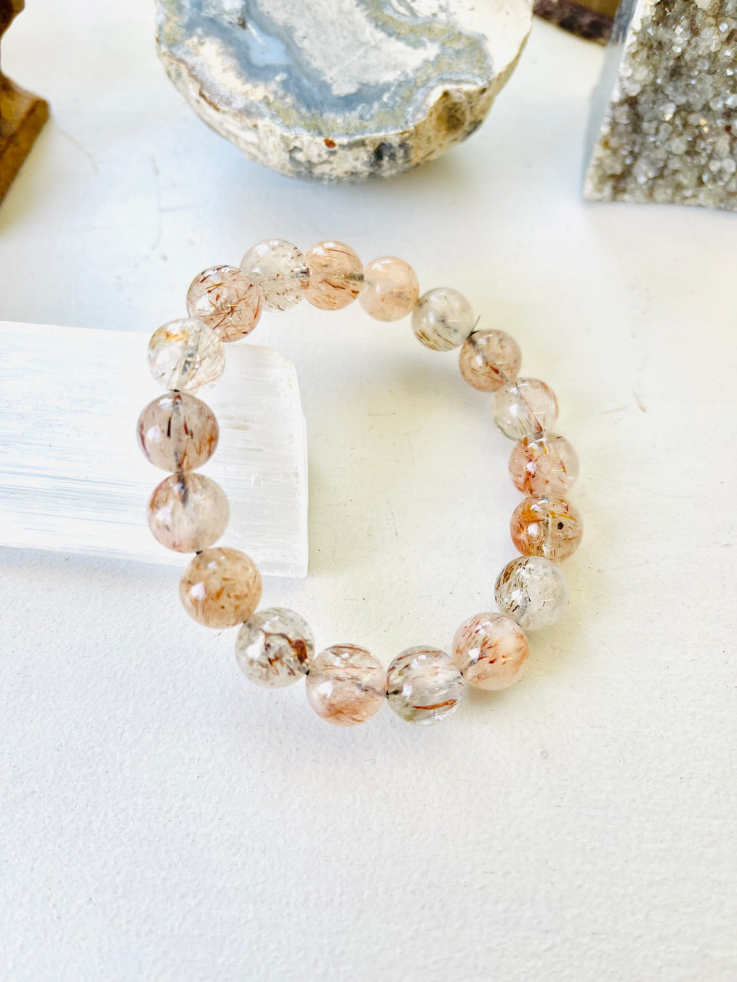 Bracelet with Copper hair Rutilated quartz