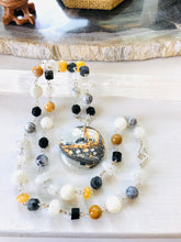 Necklaces with natural round Maligano Jasper