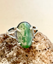 Ring with opalized wood