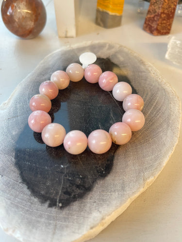 Bracelet with Pink Peruvian Opals