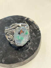Ring with Stunning copper on chrysocolla