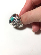 Sterling silver ring with Pancawarna Agate